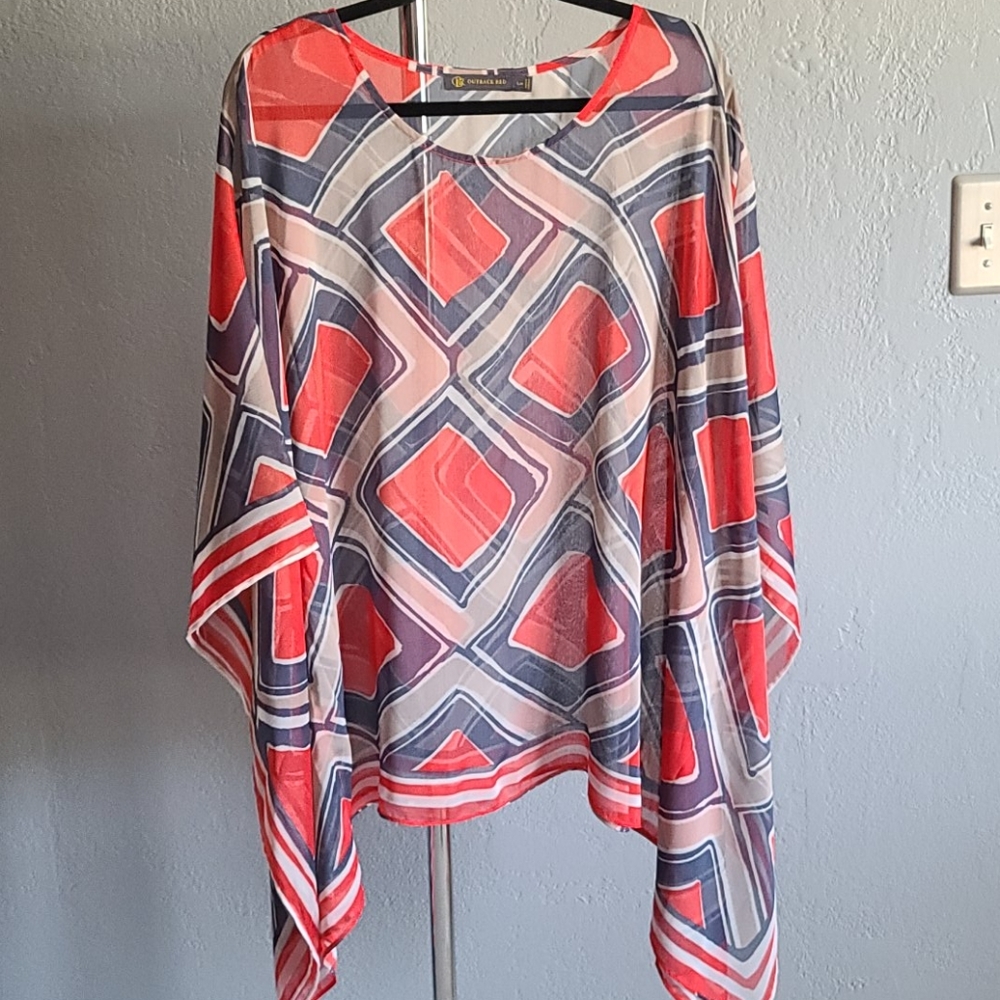 🎇Outback Red/The Limited Red, White, and Blue Top
